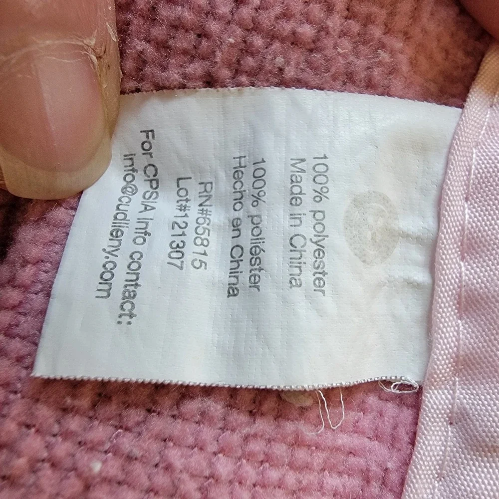Cudlie Hooded Towel Kids OS Pink Excellent Butterfly Embroidered Bath Wrap